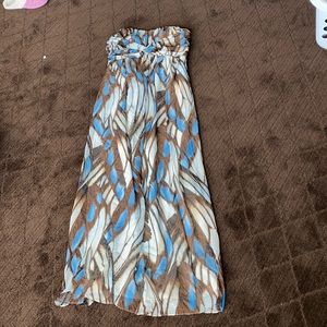 Large Strapless maternity dress